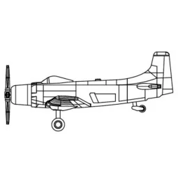 A-1 Skyraider, 1/700 - Trumpeter 03475
