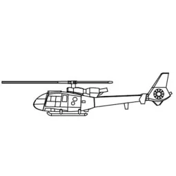Gazelle Helicopter, 1/350 - Trumpeter 06287