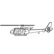 Gazelle Helicopter, 1/350 - Trumpeter 06287 Gazelle Helicopter, 1/350 - Trumpeter 06287