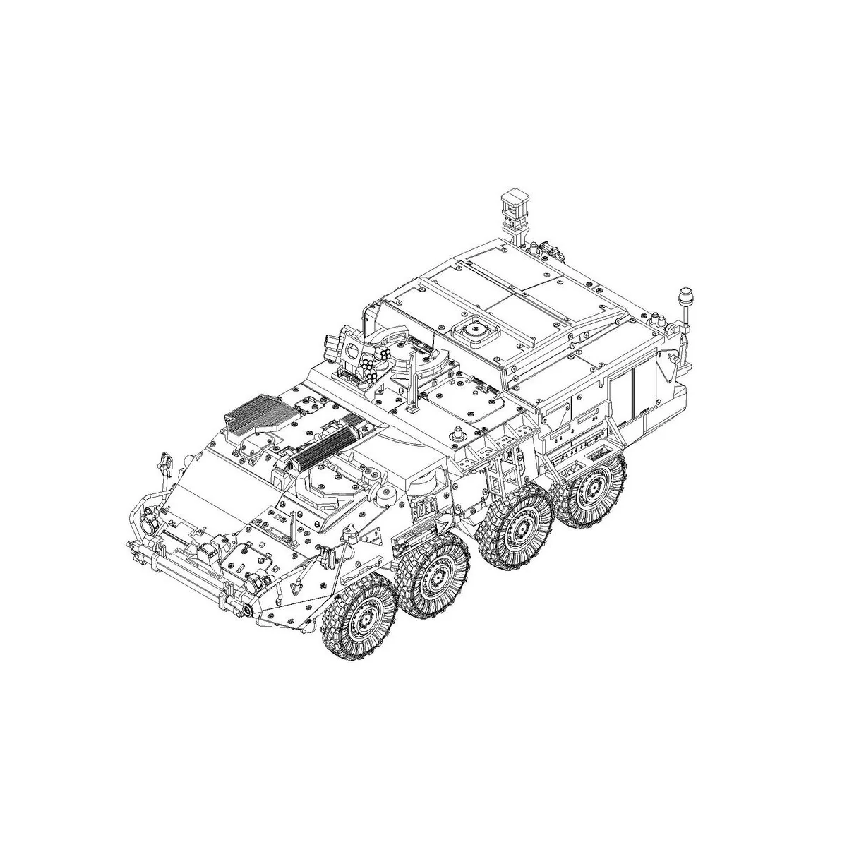 M1133 Stryker MEV, 1/72 - Trumpeter 07428 M1133 Stryker MEV, 1/72 - Trumpeter 07428