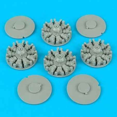 B-17 engines (for Academy) für Academy Bausatz, 1/72 - Quickboost Q...
