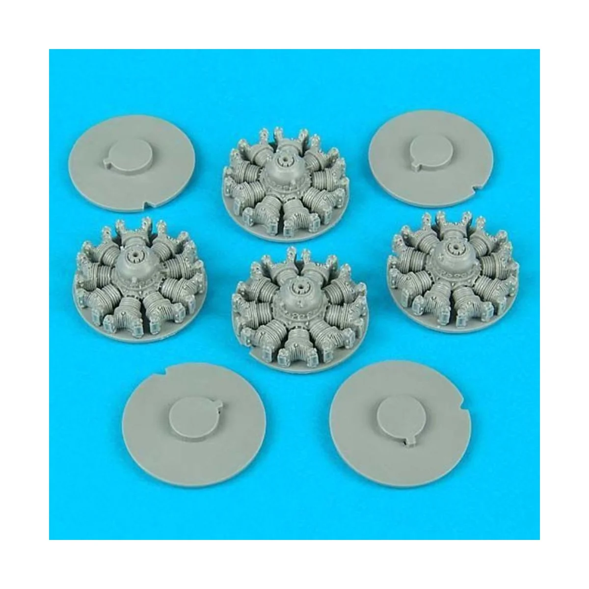 B-17 engines (for Academy) für Academy Bausatz, 1/72 - Quickboost Q...