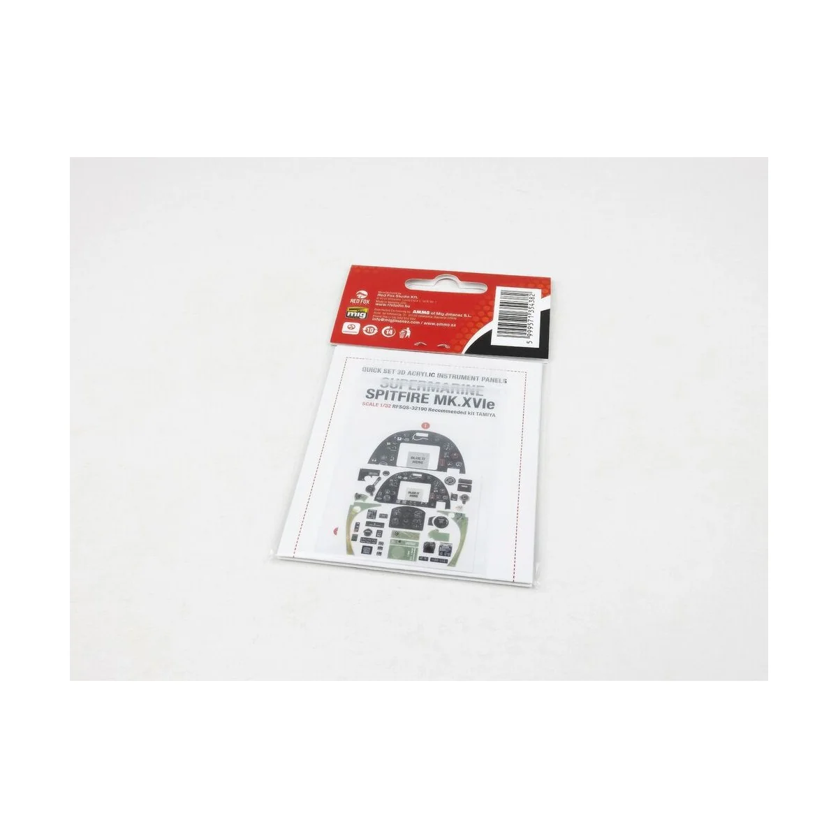 Spitfire Mk.XVIe for Tamiya, 1/32 - Red Fox Studio RFSQS-32190 Spitfire Mk.XVIe for Tamiya, 1/32 - Red Fox Studio RFSQS-32190