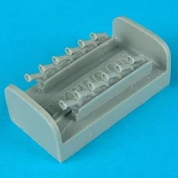 Hawker Typhoon exhaust für Academy Bausatz, 1/72 - Quickboost QB72 062