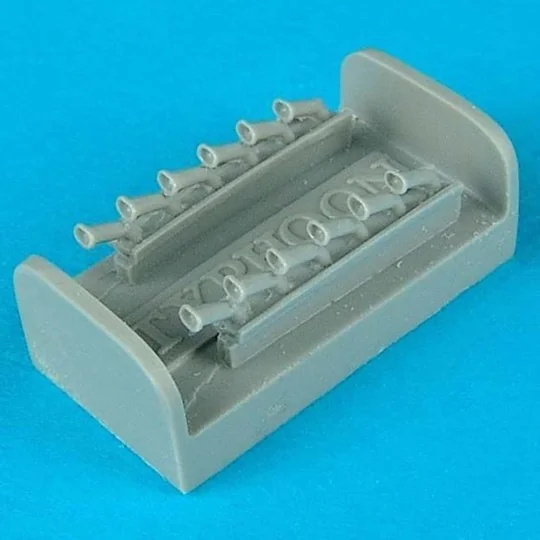 Hawker Typhoon exhaust für Academy Bausatz, 1/72 - Quickboost QB72 062 Hawker Typhoon exhaust für Academy Bausatz, 1/72 - Quickboost QB72 062