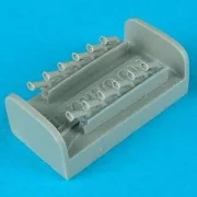 Hawker Typhoon exhaust für Academy Bausatz, 1/72 - Quickboost QB72 062 Hawker Typhoon exhaust für Academy Bausatz, 1/72 - Quickboost QB72 062