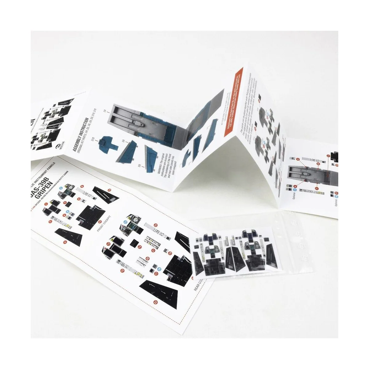 Jas-39B Gripen for Kitty Hawk, 1/48 - Red Fox Studio RFSQS-48188 Jas-39B Gripen for Kitty Hawk, 1/48 - Red Fox Studio RFSQS-48188