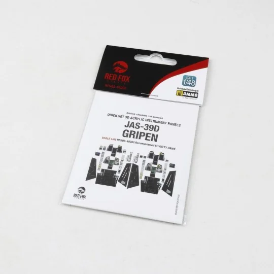 Jas-39D Gripen for Kitty Hawk, 1/48 - Red Fox Studio RFSQS-48202 Jas-39D Gripen for Kitty Hawk, 1/48 - Red Fox Studio RFSQS-48202