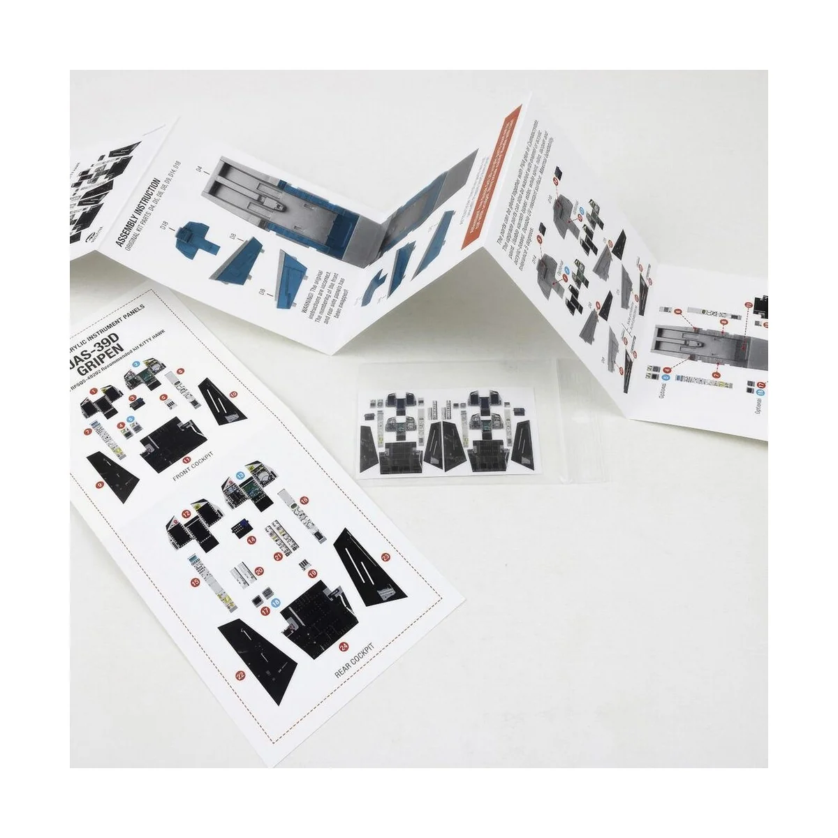 Jas-39D Gripen for Kitty Hawk, 1/48 - Red Fox Studio RFSQS-48202 Jas-39D Gripen for Kitty Hawk, 1/48 - Red Fox Studio RFSQS-48202