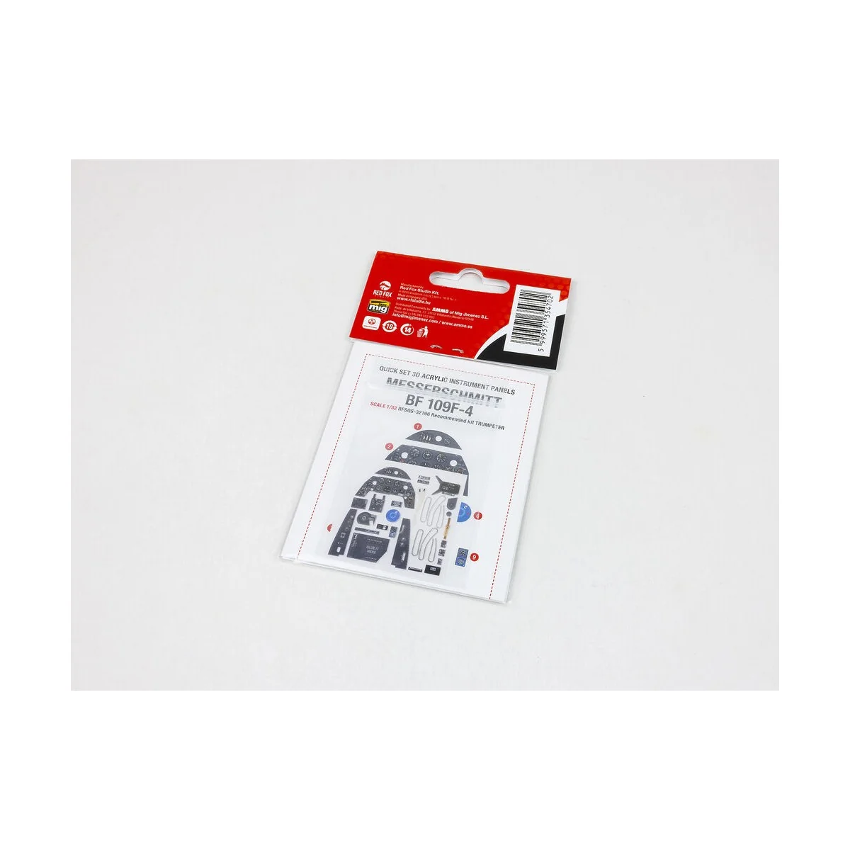 Messerschmitt Bf 109F-4 for Trumpeter, 1/32 - Red Fox Studio RFSQS-...