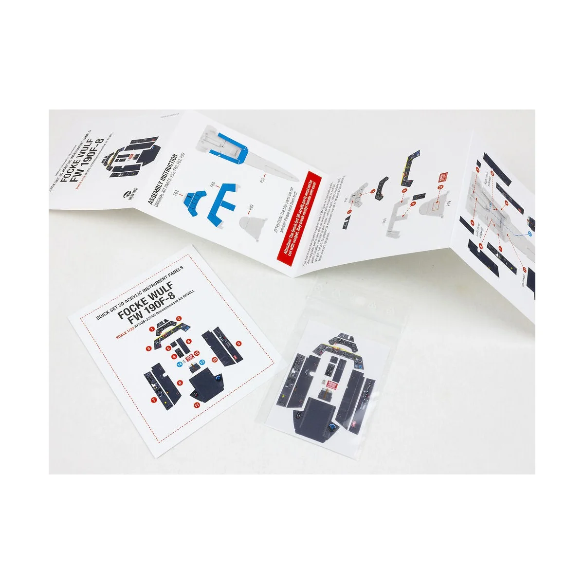 Focke Wulf Fw 190F-8 for Revell, 1/32 - Red Fox Studio RFSQS-32209 Focke Wulf Fw 190F-8 for Revell, 1/32 - Red Fox Studio RFSQS-32209