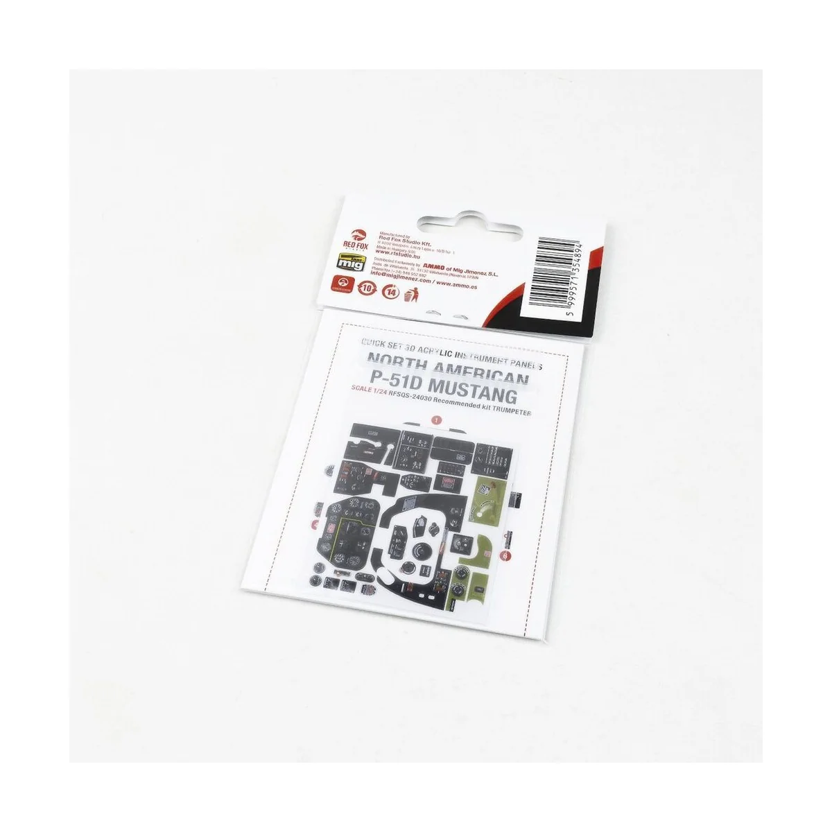 North American P-51D Mustang for Trumpeter, 1/24 - Red Fox Studio R...