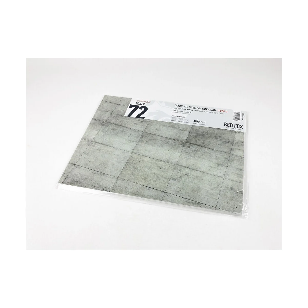 Concrete Base Rectangular Type 2 300x230mm (Universal), 1/72 - Red ...