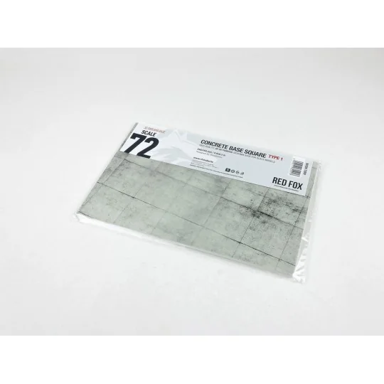 Concrete Base Square Type 1 250x160mm (Universal), 1/72 - Red Fox S... Concrete Base Square Type 1 250x160mm (Universal), 1/72 - Red Fox S...