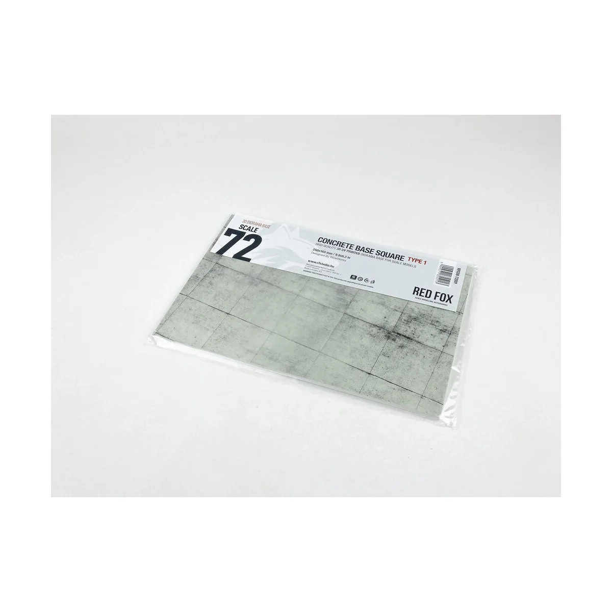 Concrete Base Square Type 1 250x160mm (Universal), 1/72 - Red Fox S... Concrete Base Square Type 1 250x160mm (Universal), 1/72 - Red Fox S...