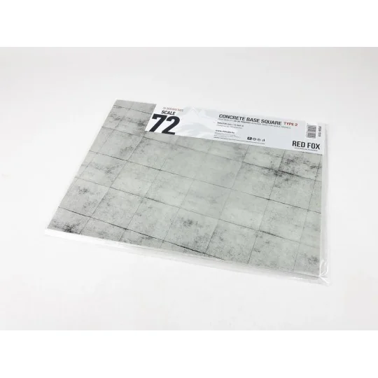Concrete Base Square Type 2 300x230mm (Universal), 1/72 - Red Fox S...