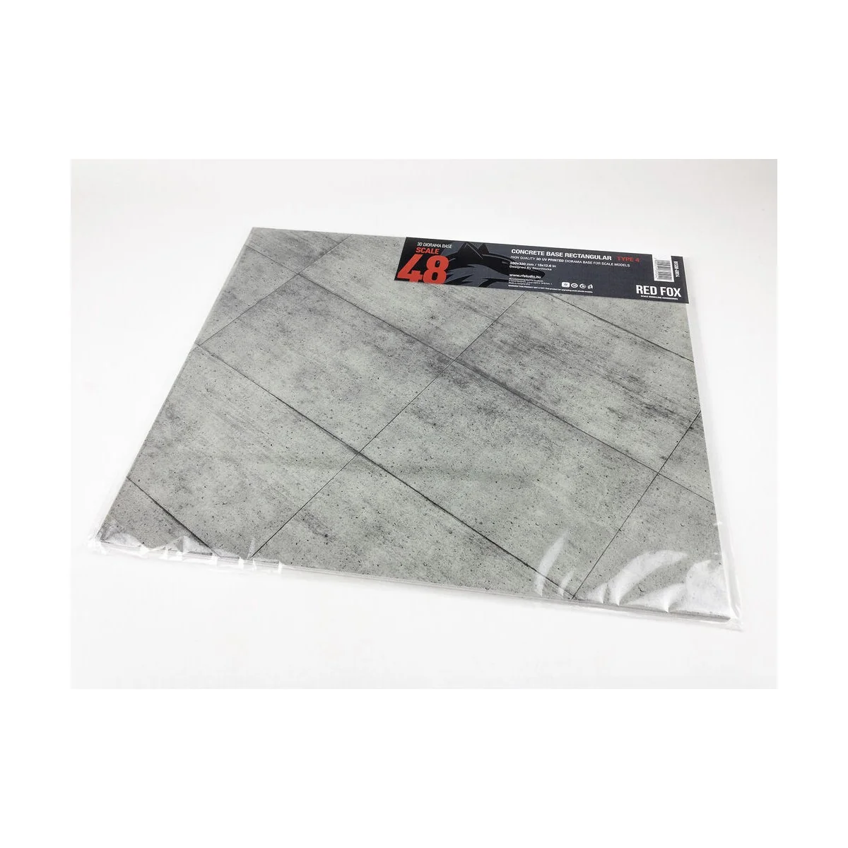 Concrete Base Rectangular Type 4 380x320mm (Universal), 1/48 - Red ... Concrete Base Rectangular Type 4 380x320mm (Universal), 1/48 - Red ...