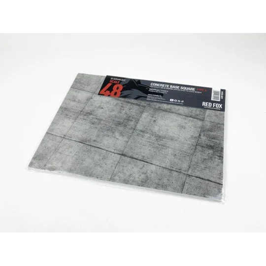 Concrete Base Square Type 3 300x230mm (Universal), 1/48 - Red Fox S...
