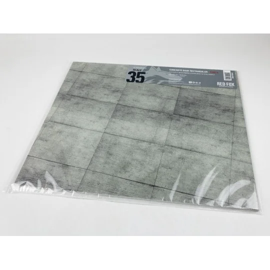 Concrete Base Rectangular Type 5 380x320mm (Universal), 1/35 - Red ...