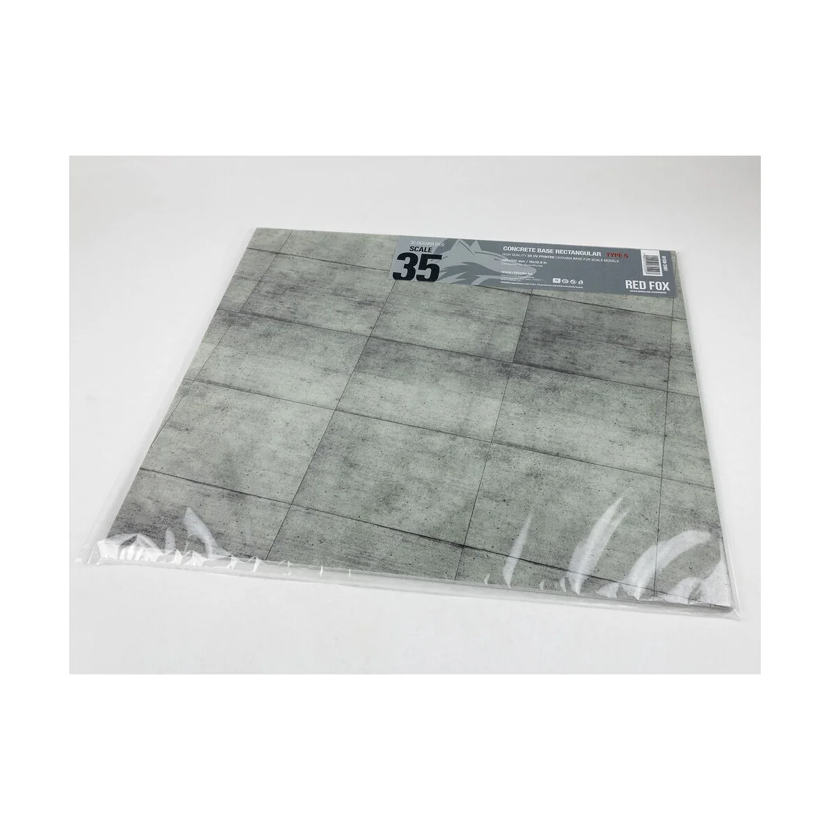 Concrete Base Rectangular Type 5 380x320mm (Universal), 1/35 - Red ...