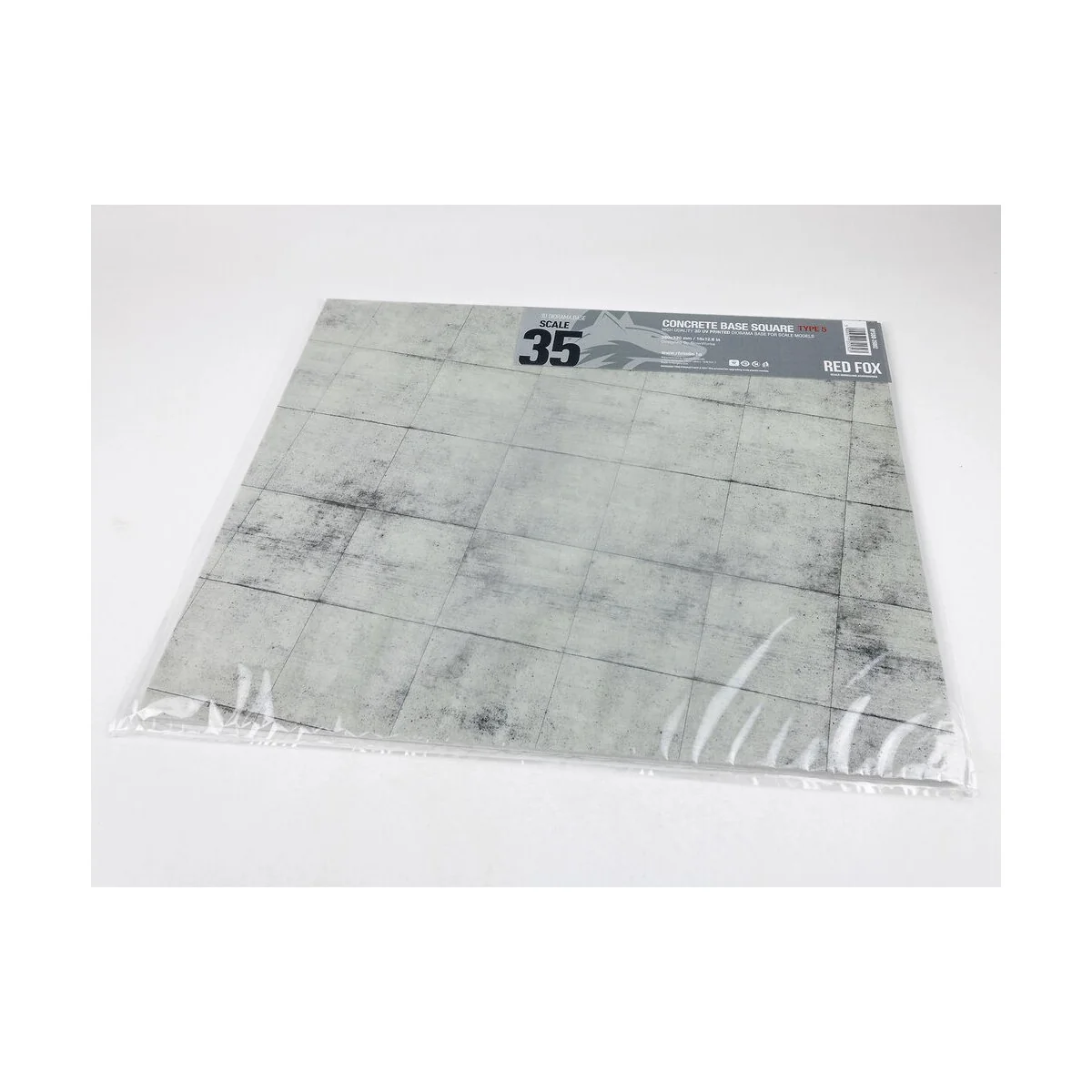 Concrete Base Square Type 5 380x320mm (Universal), 1/35 - Red Fox S...