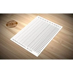 Decal Dashed Lines - black - Matho Models 80048