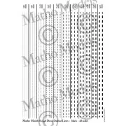 Decal Dashed Lines - black - Matho Models 80048 Decal Dashed Lines - black - Matho Models 80048