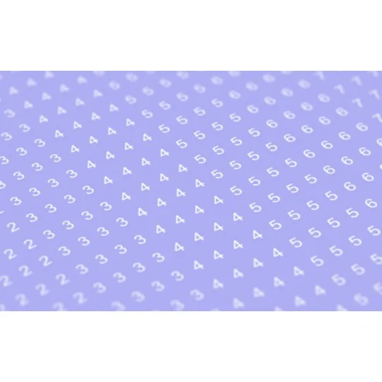 Decal Numbers - 1.5mm, white, type 1 - Matho Models 80049