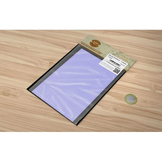 Decal Numbers - 1.5mm, white, type 1 - Matho Models 80049