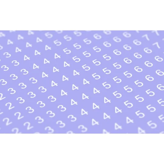 Decal Numbers - 2.5mm, white, type 1 - Matho Models 80050