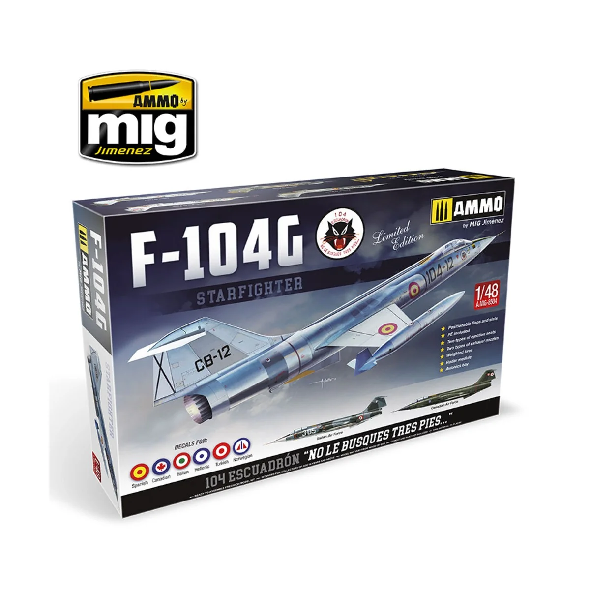 1/48 F-104G Starfighter - Spanish, Canadian, Italian, Greek, Norweg...