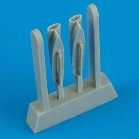 F-8 Crusader air scoops für Academy Bausatz, 1/72 - Quickboost QB72...