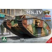 WWI Heavy BattleT. Mk.IV2in1(with new decal /cement-free workable t... WWI Heavy BattleT. Mk.IV2in1(with new decal /cement-free workable t...