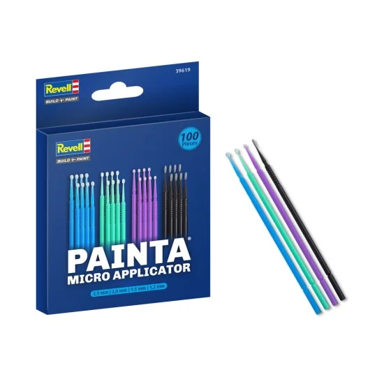 Micro Applicator / 100pcs / 2, 5mm / 2, 0mm / 1, 5mm - Revell 39619 Micro Applicator / 100pcs / 2, 5mm / 2, 0mm / 1, 5mm - Revell 39619