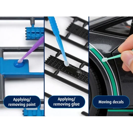 Micro Applicator / 100pcs / 2,5mm / 2,0mm / 1,5mm - Revell 39619