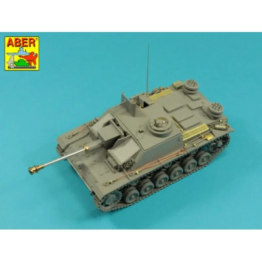 German StuK.40 L/48 7,5 cm Barrel with late muzzle brake for Stug.I...