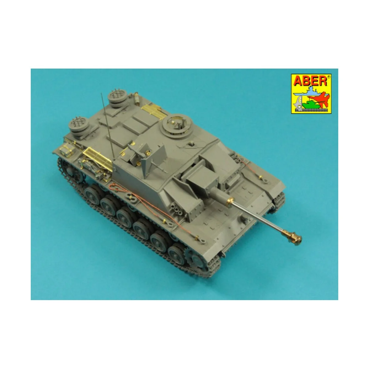 German StuK.40 L/48 7, 5 cm Barrel with late muzzle brake for Stug....