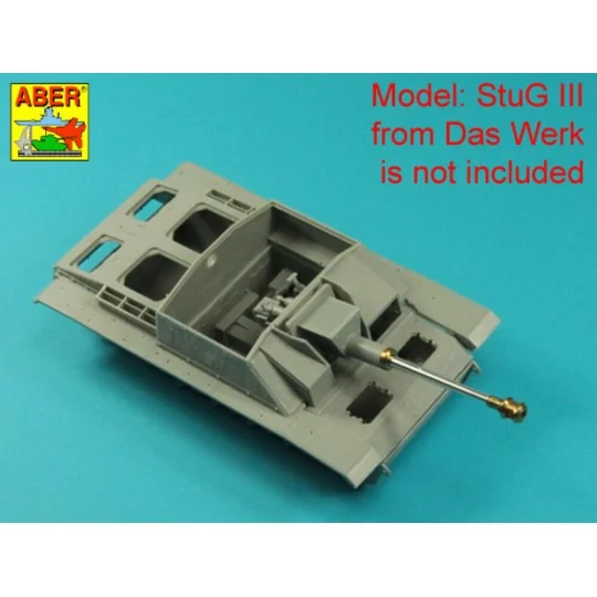 German StuK.40 L/48 7, 5 cm Barrel with late muzzle brake for Stug....