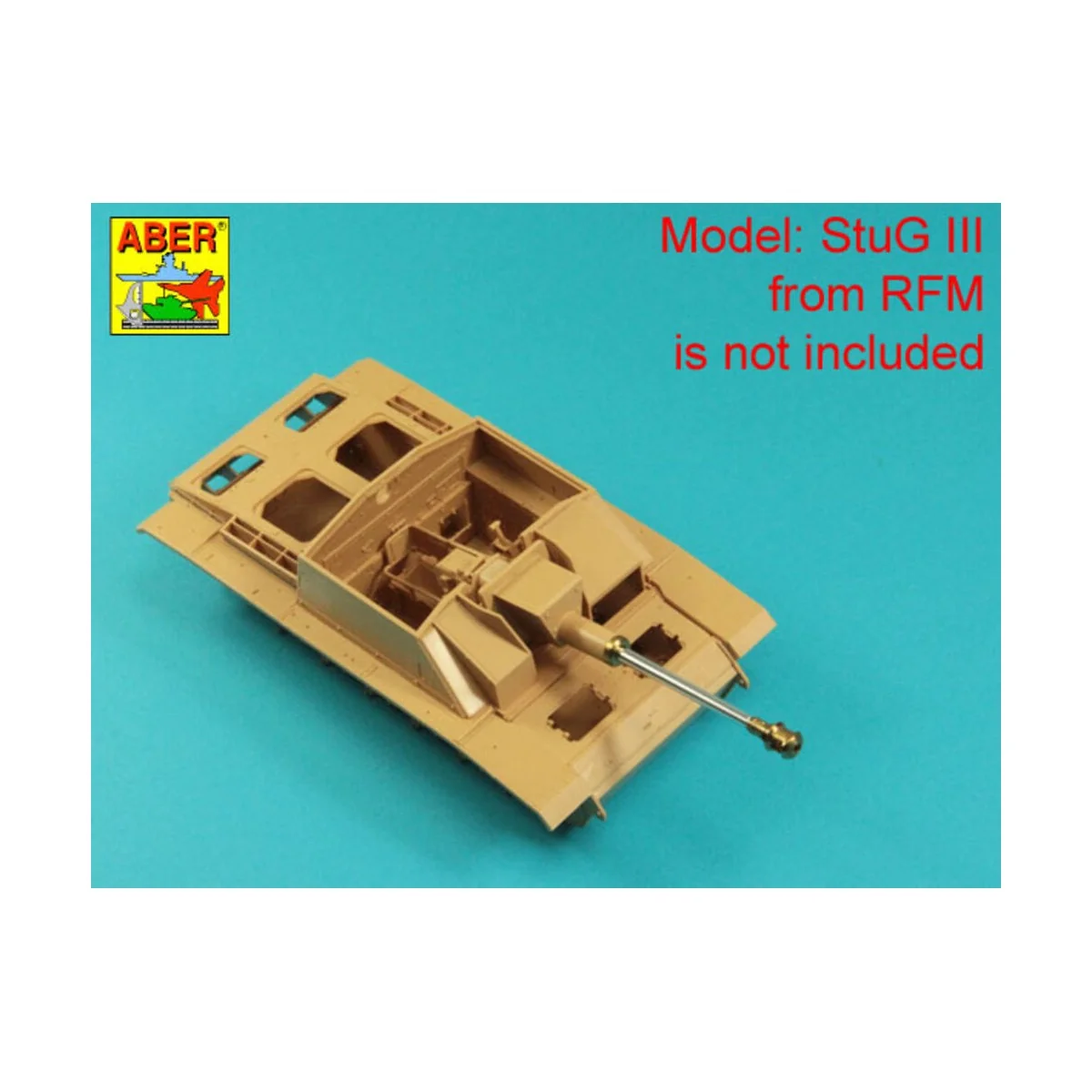 German StuK.40 L/48 7, 5 cm Barrel with late muzzle brake for Stug....