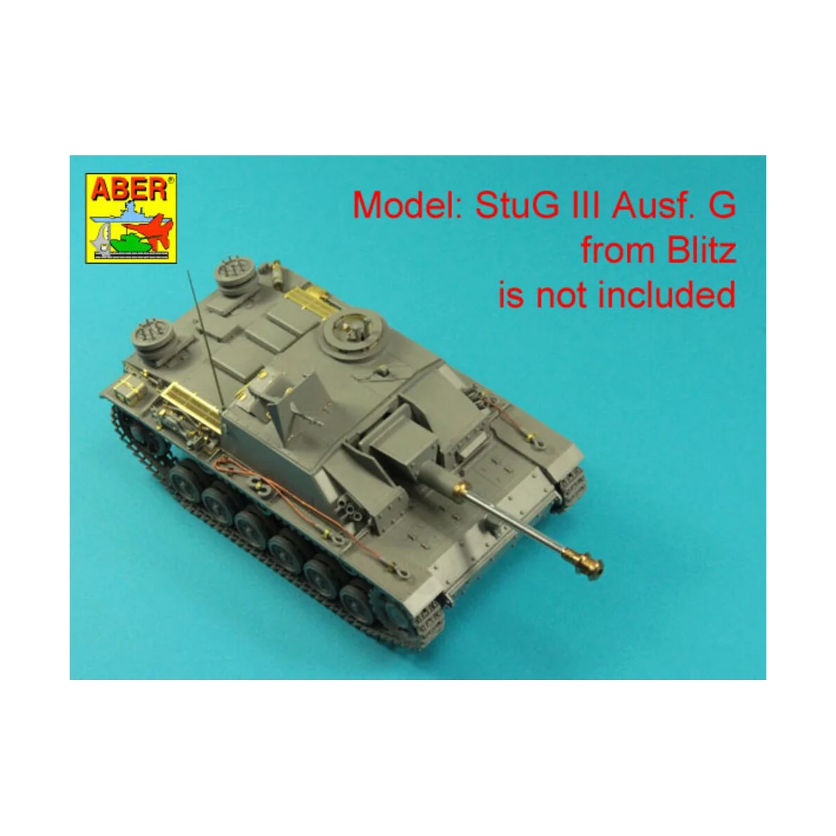 German StuK.40 L/48 7, 5 cm Barrel with late muzzle brake for Stug....