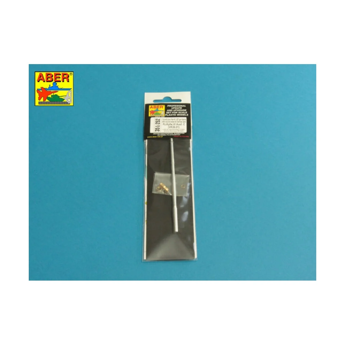 7,5cm/5,5cm Pak 41 L/57 gun barrel with muzzle brake for German Tan...