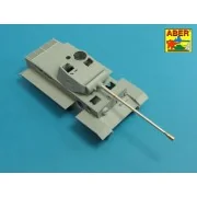 7,5cm/5,5cm Pak 41 L/57 gun barrel with muzzle brake for German Tan...