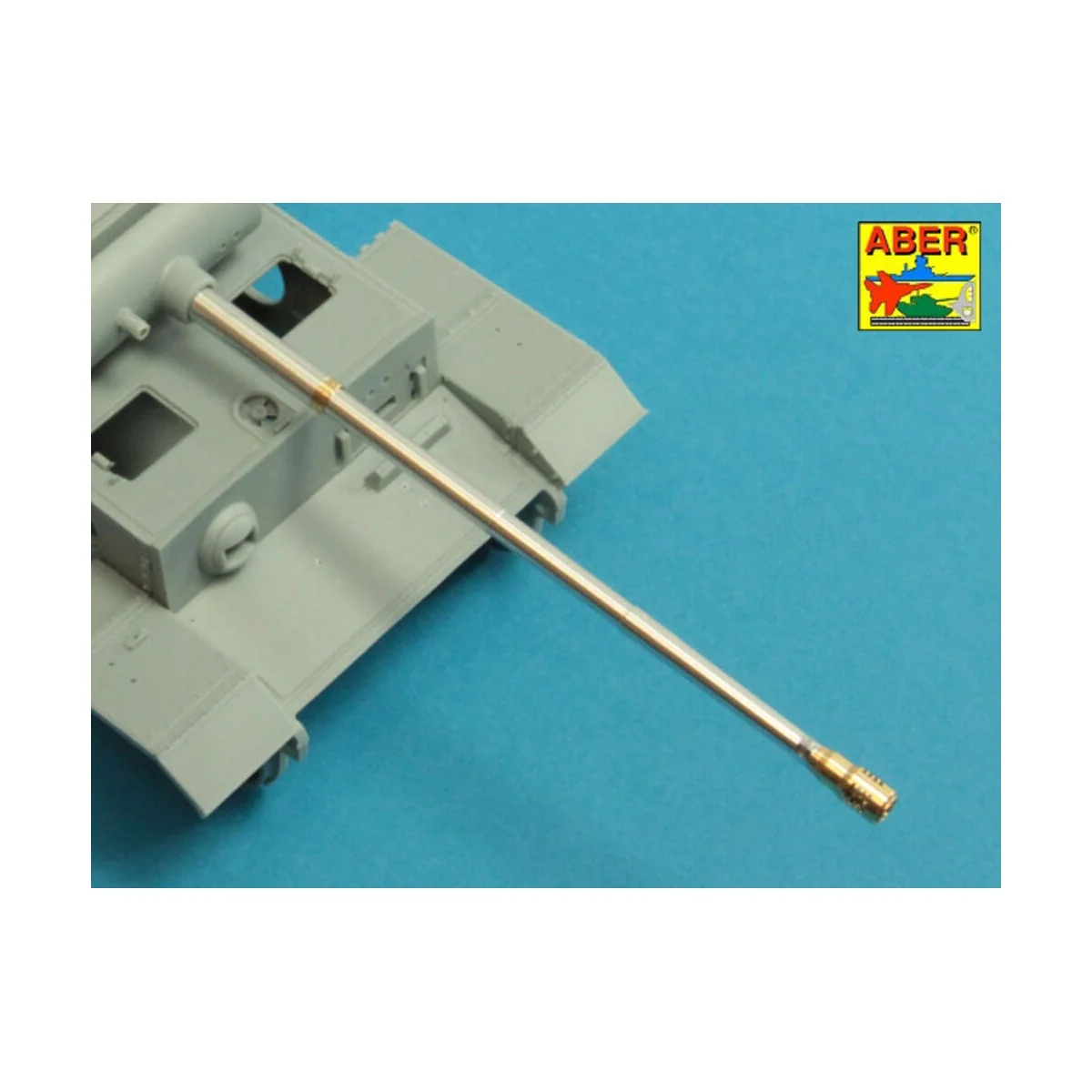 7,5cm/5,5cm Pak 41 L/57 gun barrel with muzzle brake for German Tan...