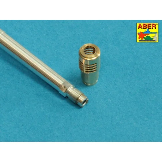 7,5cm/5,5cm Pak 41 L/57 gun barrel with muzzle brake for German Tan...