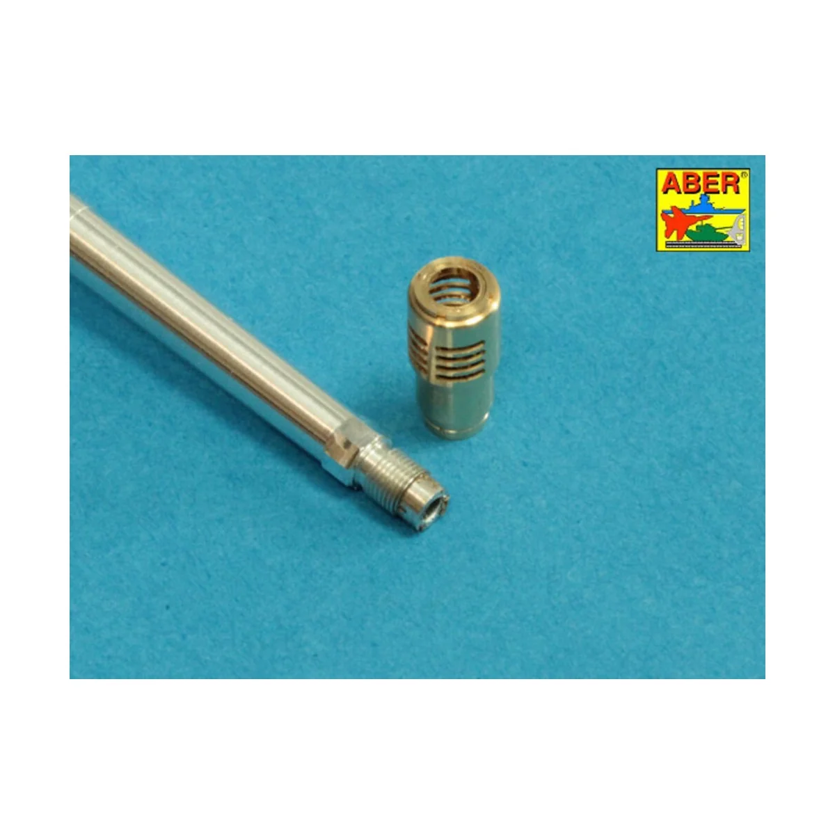 7,5cm/5,5cm Pak 41 L/57 gun barrel with muzzle brake for German Tan...