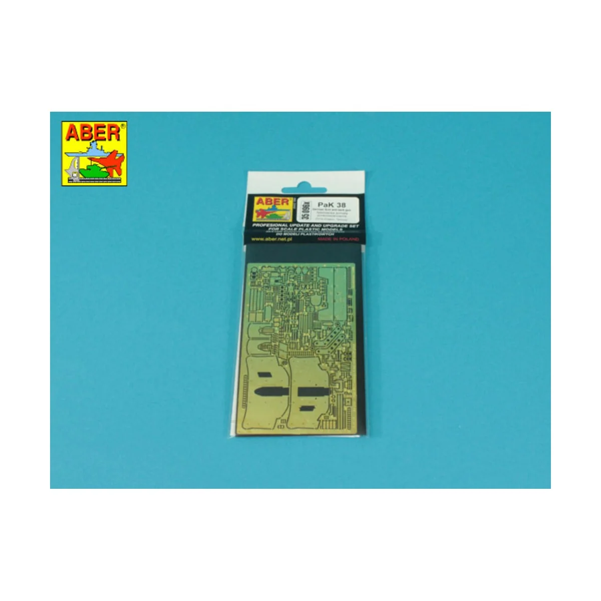 German A/T Gun PAK 38 (only plate), 1/35 - Aber Models 35096X German A/T Gun PAK 38 (only plate), 1/35 - Aber Models 35096X