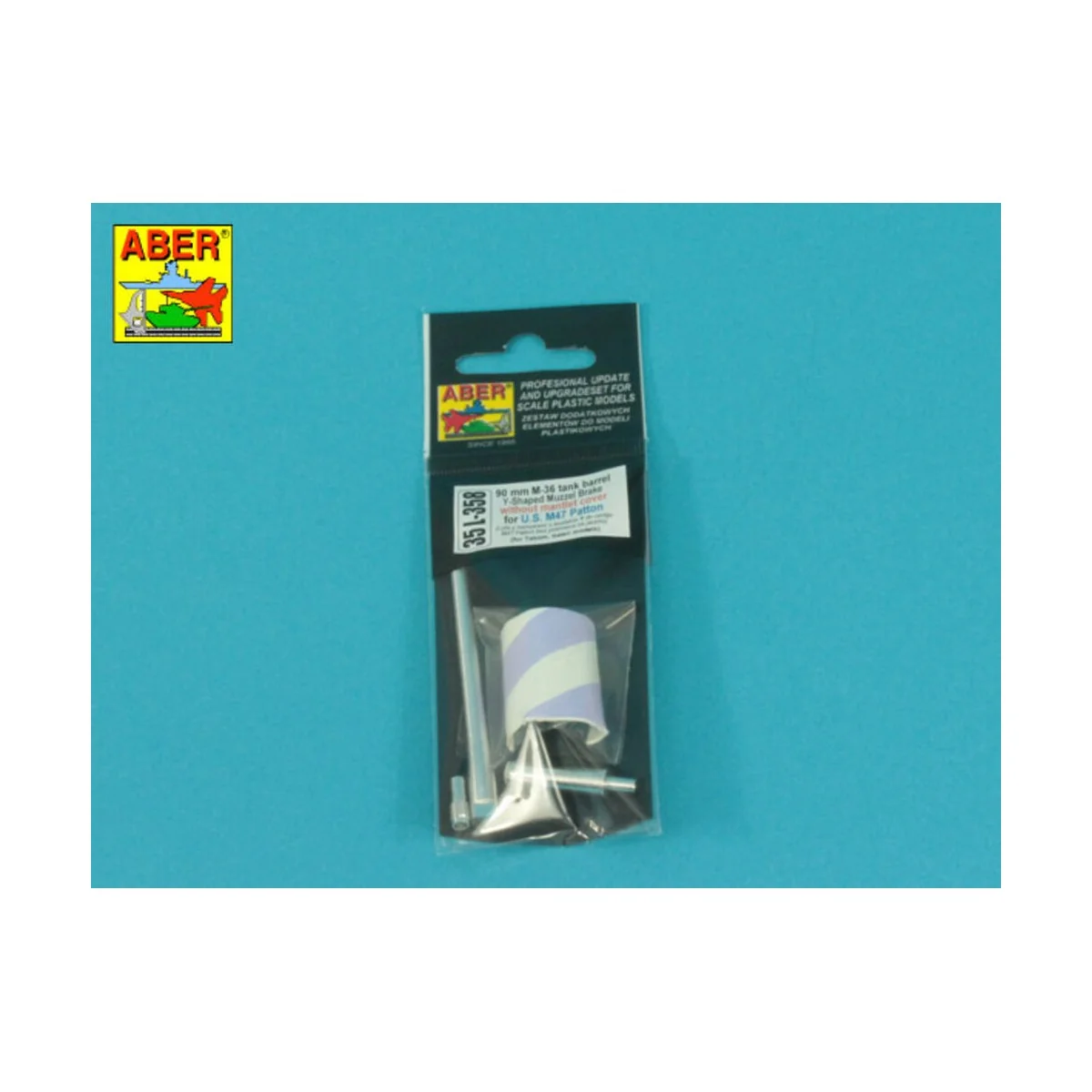 90 mm barrel Y-Shaped Muzzel Brake without mantlet for M47, 1/35 - ...