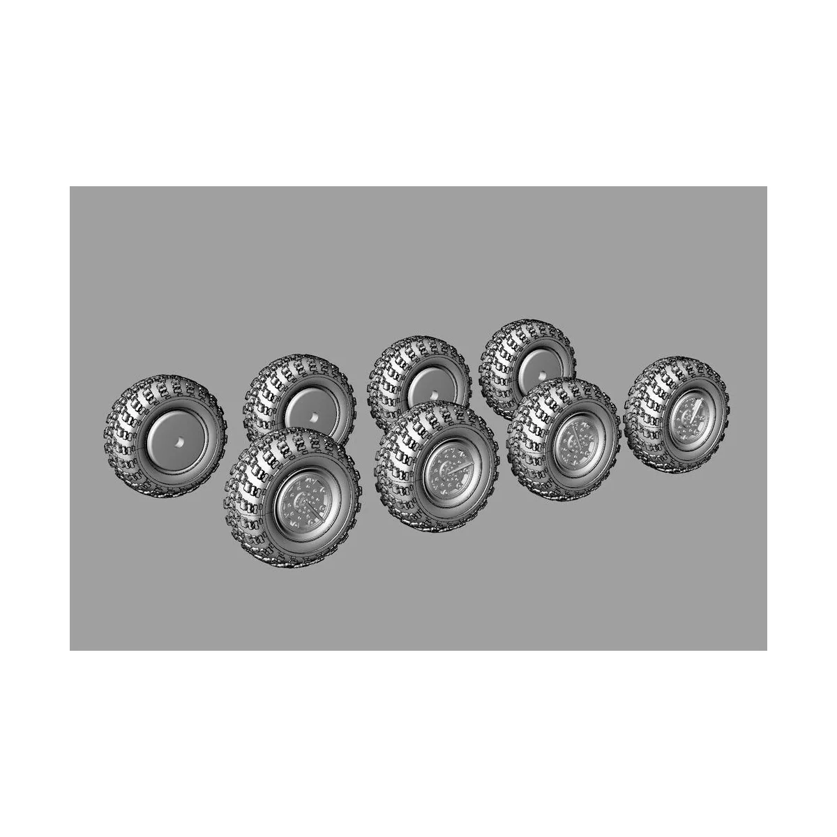 Wheels for 9K714 OKA (SS-23 Spider) for Hobby Boss, 1/72 - Hauler H...