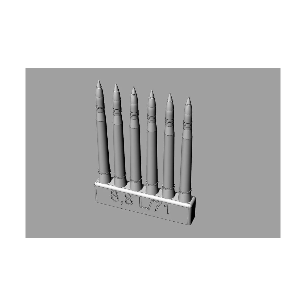 8, 8cm KwK 43/2 L/71 for Kingtiger/JgPpanther/Elephant/Nashorn, 1/7...