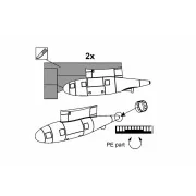 Refueling pod KC-130J (2pcs), 1/144 - Brengun BRL144200 Refueling pod KC-130J (2pcs), 1/144 - Brengun BRL144200